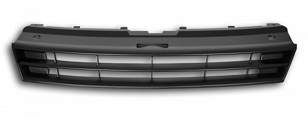 Решетка радиатора для VW Polo хетчбэк, 2009-14. Чёрная