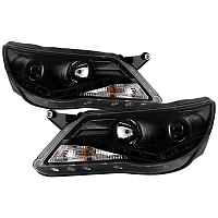 Комплект фар для Tiguan 2007-2011. Черные