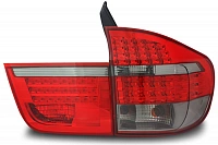 Фонари для BMW X5 2007-10. Светодиодные, красные-тонированные
