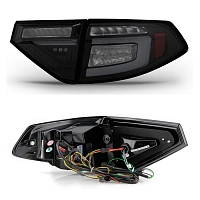 Фонари для Subaru Impreza WRX 5Д 08-14. Черные, тонированные