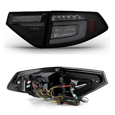 Фонари для Subaru Impreza WRX 5Д 08-14. Черные, тонированные Фонари для Subaru Impreza WRX 5Д 08-14. Черные, тонированные