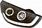 Комплект фар для Hyundai Tucson и Hyundai ix35 с 2009. Черные, ангельские глазки