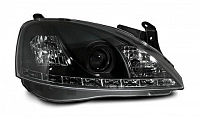 Комплект фар для Corsa C 2001-06. Черные