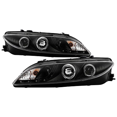 Комплект фар для Mazda 6 2002-07. Черные Комплект фар для Mazda 6 2002-07. Черные