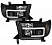 Комплект фар для Toyota Tundra 2007-13, Sequoia 2008-. Черные, стиль газоразрядной трубки