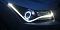 Комплект фар для Chevrolet Cruze. Черные, ангельские глазки