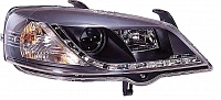 Комплект фар для Opel Astra G. Черные