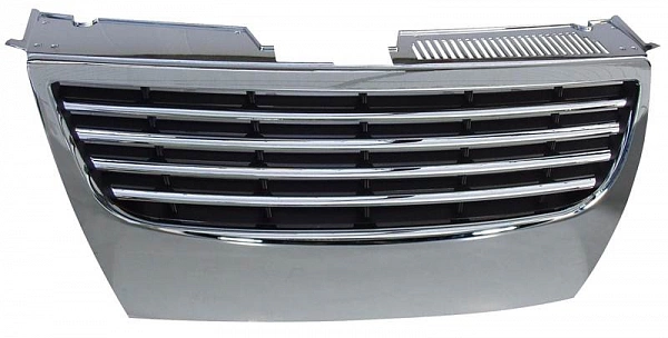 Решетка радиатора для VW Passat B6. Черная, хром