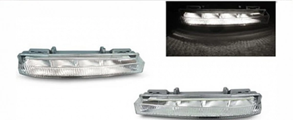 Ходовые огни DRL для Mercedes-Benz W204 в АМГ бампер. Ходовые огни DRL для Mercedes-Benz W204 в АМГ бампер.