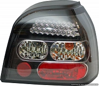 Фонари для VW Golf 3. Светодиодные, черно-красные