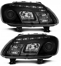 Комплект фар для VW Caddy 2005-. Черные