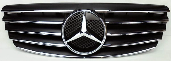 Решетка радиатора для Mercedes-Benz E-класс W211 2002-06. АМГ стиль