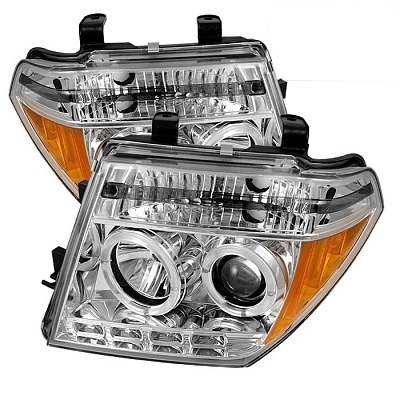 Комплект фар Nissan Pathfinder, Nissan Frontier 2005-2010. Хром Комплект фар Nissan Pathfinder, Nissan Frontier 2005-2010. Хром