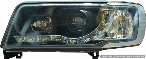 Комплект фар для Audi 100 45. Черные