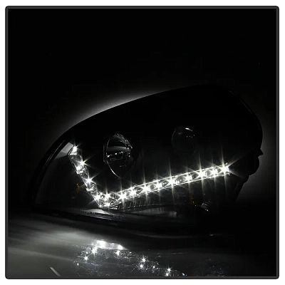 Комплект фар для Hyundai Tucson 2004-2009. Черные Комплект фар для Hyundai Tucson 2004-2009. Черные