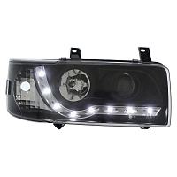 Комплект фар для VW Transporter 4. Черные