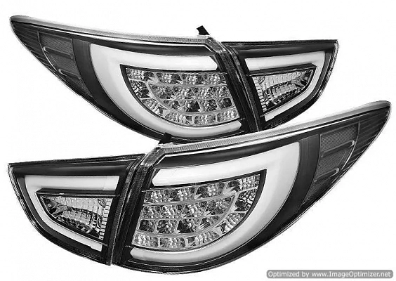 Фонари для Hyundai Tucson и Hyundai ix35 с 2009. Черные