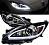 Комплект фар для Mazda 3 2010-13 светодиодный габарит. Черные