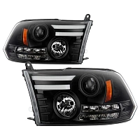 Комплект фар для Dodge Ram 2009-16. Черные