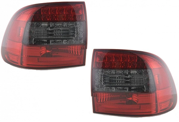 Фонари для Porsche Cayenne, 2003-07. Светодиодные, красные, тонированные Фонари для Porsche Cayenne, 2003-07. Светодиодные, красные, тонированные
