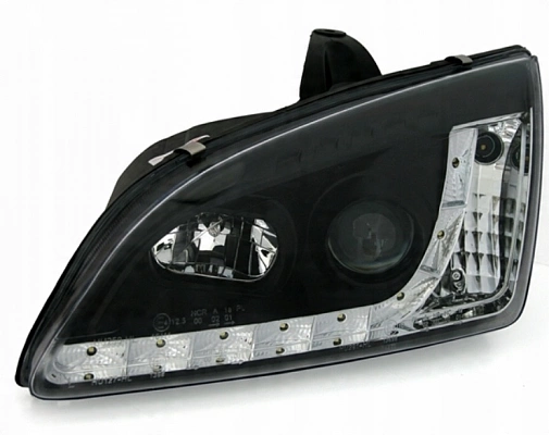 Комплект фар для Ford Focus 2 до 2008. Черные Комплект фар для Ford Focus 2 до 2008. Черные