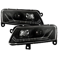 Комплект фар для Audi A6 C6 4F 2008-11 под ксенон. Черные