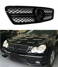 Решетка радиатора для Mercedes-Benz W203 C-класс 2000-07. АМГ