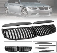 Решетки радиатора для BMW Е90. Черные, M3 стиль
