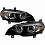 Комплект фар для BMW X5 E70 2008-13. Черные, светодиодные Комплект фар для BMW X5 E70 2008-13. Черные, светодиодные