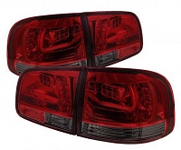 Фонари для VW Touareg 2003-10. Светодиодные, красные, тонированные